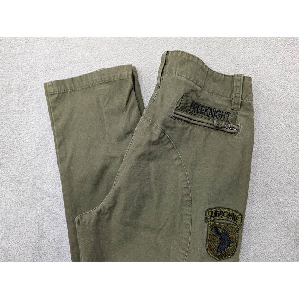 Free Knight Tactical Cargo Pants Olive Green Size 29 Airborne Patch Japan